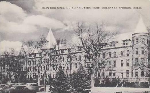 Colorado Colorado Springs Main Building Union Printers Home Albertype