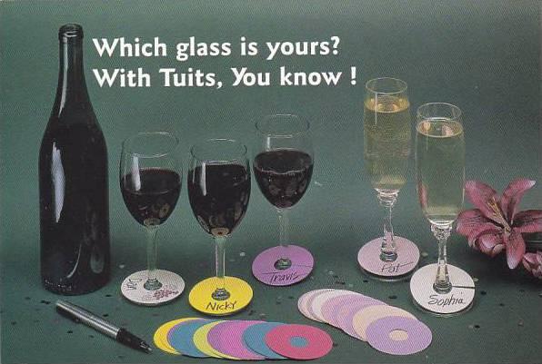 The Tuit Company Name Tags For Wine Glasses