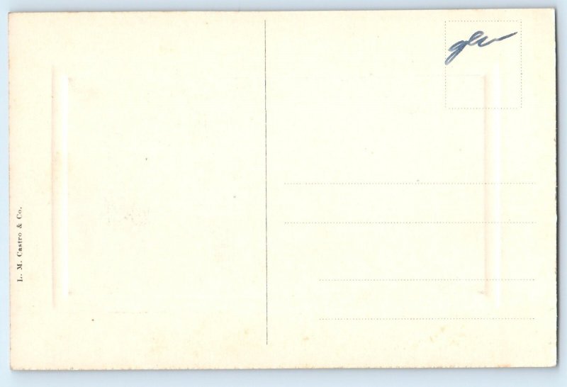 Costa Rica Postcard View of The High School Building c1910 Unposted Antique