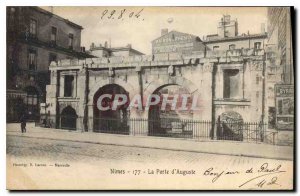 Postcard Old Nimes La Porte Auguste