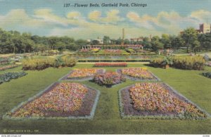 CHICAGO, Illinois, 1930-40s; Flower Beds, Garfield Park