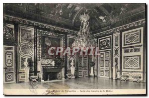 Postcard Old Palace of Versailles Hall of Queen's Guards