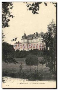 Postcard Old Mereville Chateau de la Riviere
