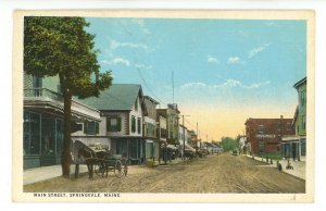 ME - Springvale. Main Street ca 1907