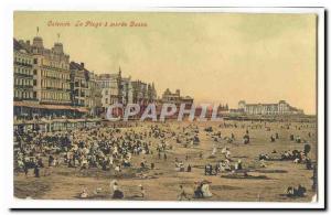 Ostend Postcard Anciennela beach at low tide