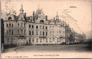 Belgium Anvers Place Cogels Quartier de l'Est Antwerp Postcard 04.35