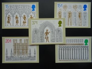 Ely Cathedral CHRISTMAS POSTCARD SET c1989 PHQ 122(b) 11/89 Design by Gentleman