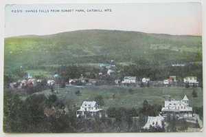 VINTAGE 1908 POSTCARD HAYNES FALLS FROM SUNSET PARK CATSKILL MTS NY