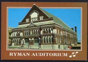 Tennessee NASHVILLE The Ryman Auditorium Historical Landmark - Cont'l