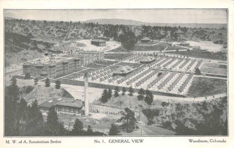 Woodmen Colorado No. 1 General View, Sanatorium Series Vintage Postcard U4760