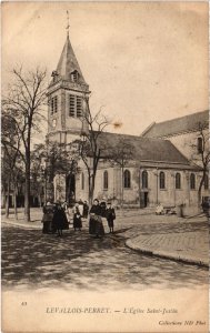 CPA Levallois Perret Eglise St Justin (1311126)