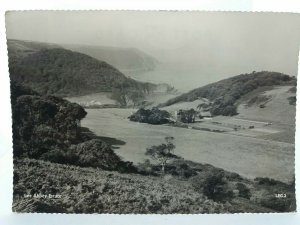 Hillside View of Lee Abbey Estate c1950s Devon Vintage RP Postcard Posted 1959