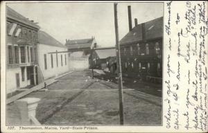 Thomaston ME State Prison Yard 1907 Used Postcard