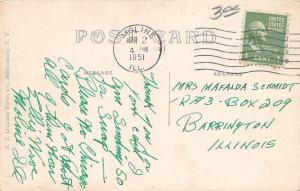 Illinois Il Real Photo RPPC Postcard 1951 MOLINE Camping Scene Tents