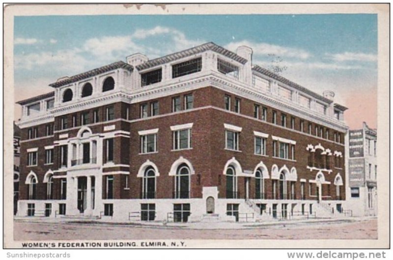 New York Elmira Women's Federation Building 1920