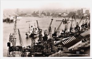 Sweden Gothenburg Göteborg Hamnen Vintage RPPC C039