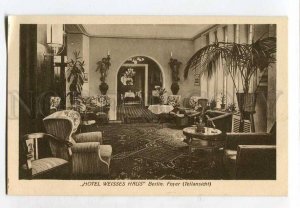 415800 GERMANY BERLIN Hotel Weisses Haus ADVERTISING Vintage postcard