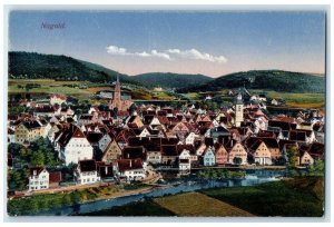 c1910 General View Houses in Nagold Germany Unposted Antique Postcard