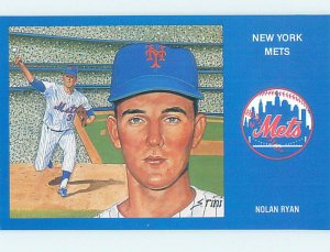 1980s METS BASEBALL POSTCARD - NOLAN RYAN New York New York NY AG6286