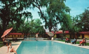 1963 Georgian Lodge Hotel Court & Restaurant Brunswick Georgia Posted Postcard