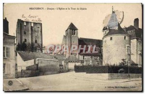 Old Postcard Beaugency Dungeon Church and Devil's Tower