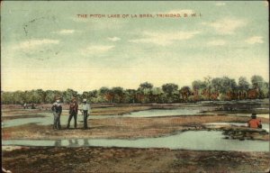 Trinidad BWI Pitch Lake of La Brea c1910 Used Postcard