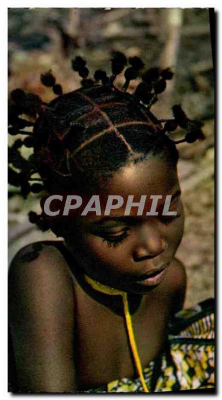 Postcard Modern Black Child negro Girl