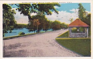 Iowa Cedar Rapids River Front At Ellis Park 1936