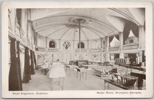 Royal Engineers Chatham Model Room Brompton Barracks England Postcard H74