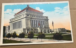 VINTAGE UNUSED POSTCARD - SOLDIERS & SAILORS MEMORIAL HALL , PITTSBURGH, PA.