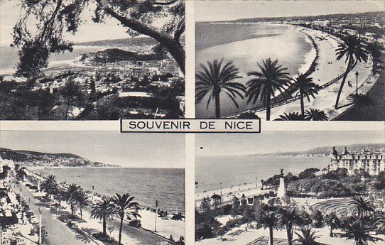 France Nice Multi View 1950 Photo