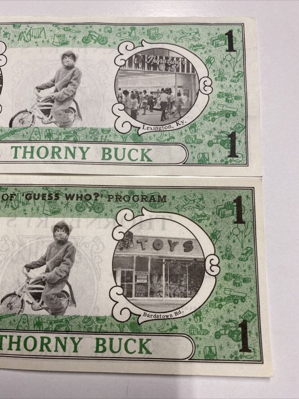 Vtg Thornbury's Toys Store Thorny Bucks Louisville Lexington KY Certificate Lot