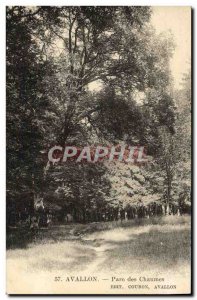 Old Postcard Avallon Parc Des Chaumes