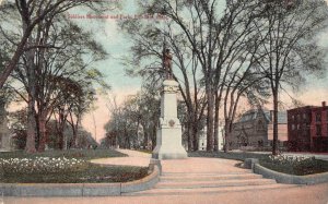 Pittsfield MA Massachusetts SOLDIERS MONUMENT~Civil War Statue ca1910's Postcard