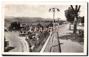 Postcard Old Saint Gaudens Boulevard du Midi View of the Pyrenees