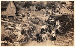 RPPC MOUNTAIN WEDDING KENTUCKY WEST VIRGINIA REAL PHOTO POSTCARD (c. 1930s)