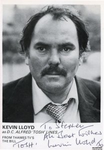 Kevin Lloyd as DC Alfred Lines The Bill ITV Hand Signed Cast Card