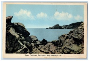 c1950's Evans Point Near Saint John New Brunswick Canada Unposted Postcard