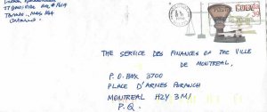 Entier Postal Stationery Canada Post Balance Dayton