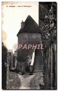 Old Postcard Avallon Tower Escharguet