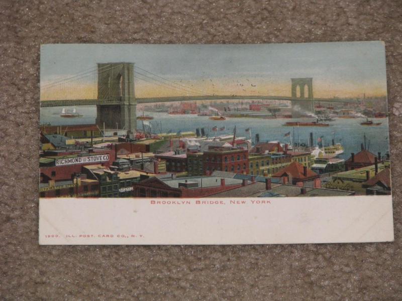 Brooklyn Bridge, N. Y. City, used, 1906