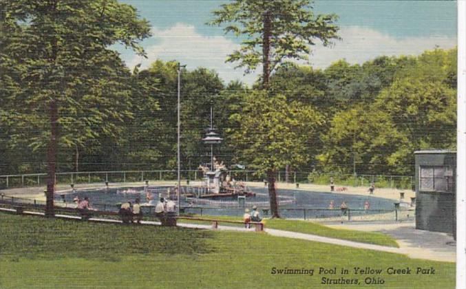 Ohio Struthers Swimming Pool Yellow Creek Park Curteich