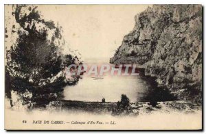 Postcard Old Bay of Cassis Calanque of En Vau