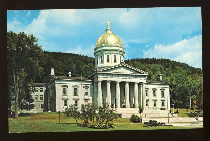 Montpelier, Vermont/VT Postcard, Vermont State Capitol Building