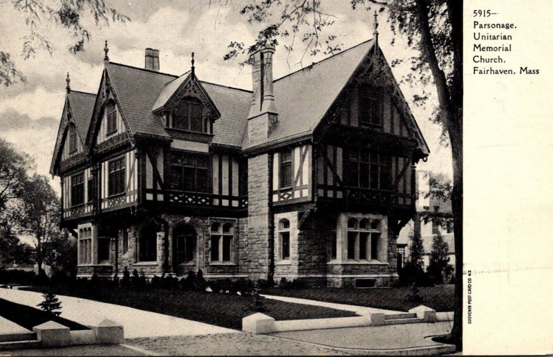 Massachusetts Fairhaven Unitarian Memorial Church Parsonage