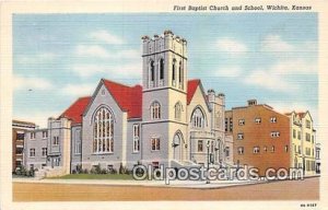 First Baptist Church & School Wichita, Kansas, USA 1948 