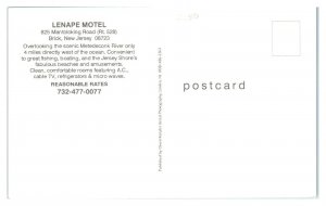 Lenape Motel, Brick, NJ Postcard *5Q4