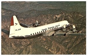 GARUDA Indonesian Airways Lockhee L-188C Electra Airplane Postcard