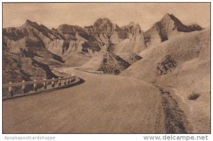 Bad Lands At Pinnacles Badlands Nat Monument South Dakota Albertype