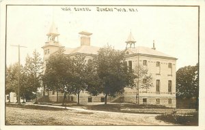 Postcard RPPC Wisconsin Juneau High School #1 Montgomery 23-9585